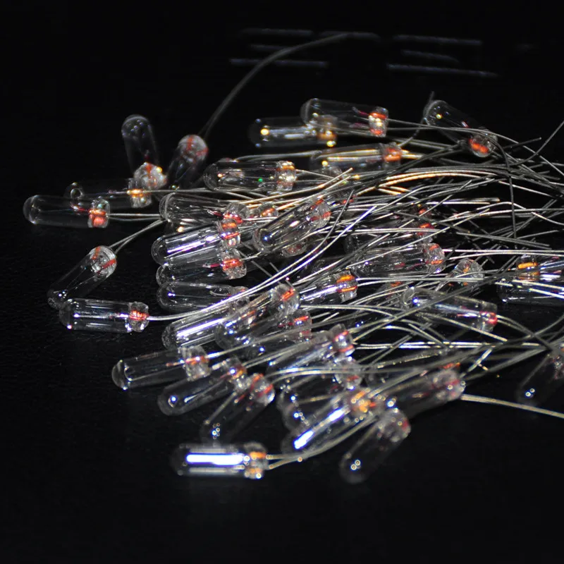 20pcs Miniature 3mm 1.5V 6V 12V 24V 0.04A Lamp Bulb Bombilla Incandescent Edison Filament Antique 3X8mm Rice Miniature Lampara
