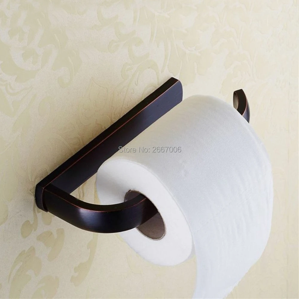 

GIZERO Promotional Gift Copper Bathroom Accessories Toilet Paper Holder Black Bronze Roll Holder ZR2322-2