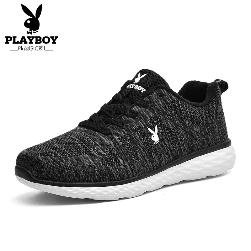 PLAYBOY Men Casual Shoes Winter Lace up Style Breathable Keep Warm Men