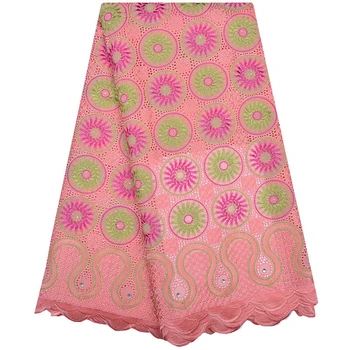 

Nigeria Wedding African Lace Embroidered Fabric High Class African Swiss Voile Lace Fabric For Dress Materials A1162