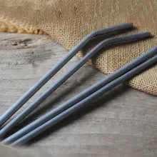 2 шт. Тито Титан сплава Сияющий трубочкой посуда