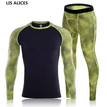 

NEW 2018 Winter Thermal Underwear Sets Men Spring Quick Dry Anti-microbial Stretch Men's Thermo Underwear Male Warm Long Johns