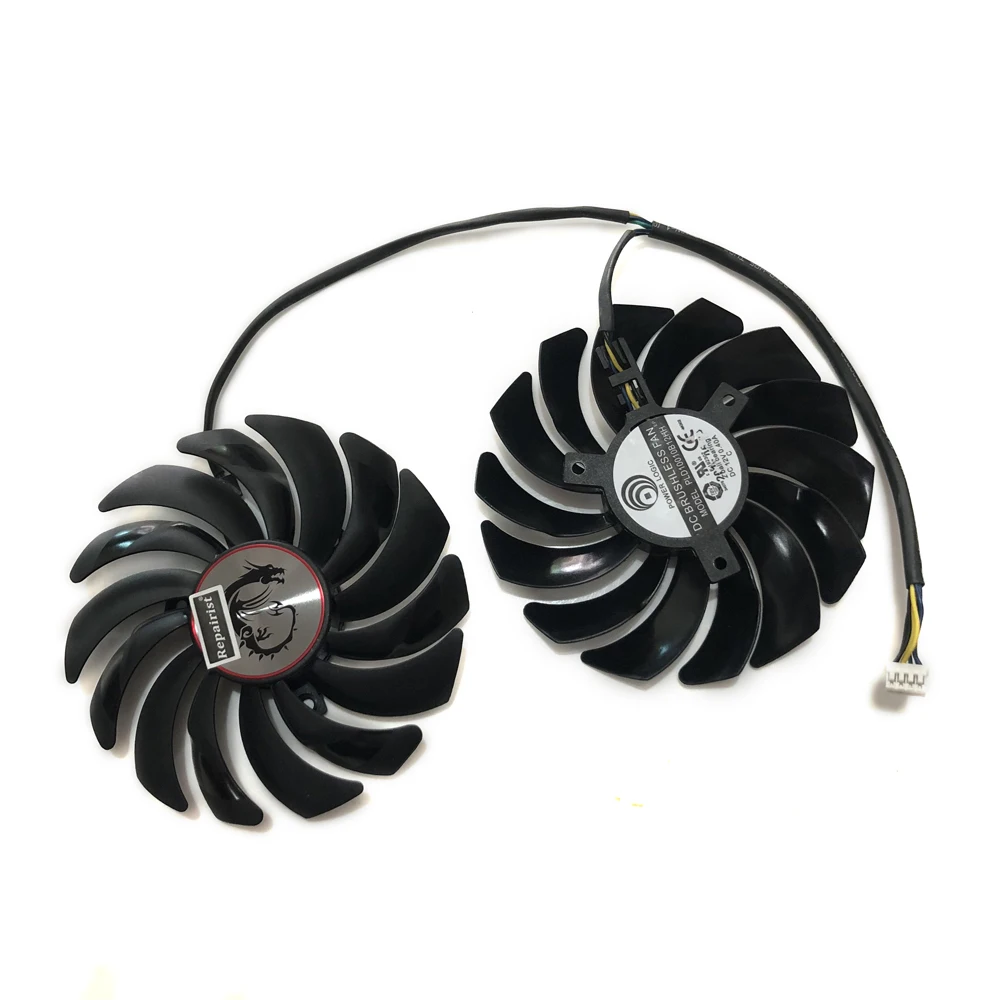 2 шт./лот gtx1080 gtx1070 gtx1060 gpu кулер поклонников видеокарты для MSI GTX 1080/1070/1060 игровая GPU