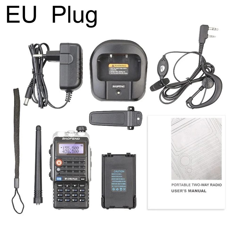 BF-UVB2PLUS VHF/UHF Dualband 136-174/400-520MHZ Two Way Walkie Talkie FM Radio BF-UVB2PLUS VHF/UHF Dualband 136-174/400-520MHZ Two Way Walkie Talkie FM Radio