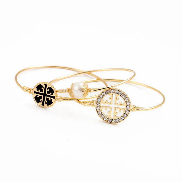 

Orange & Black Openwork Pattern Bangle Set Designed For Best Friends Affordable Gift