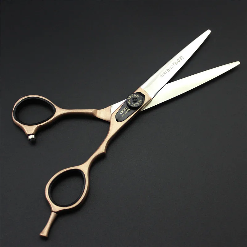 Новое поступление буквы Титан 6,0 дюймов Высокое качество Парикмахерские ножницы Япония 440c косметика для волос Лидер продаж Волосы Ножницы