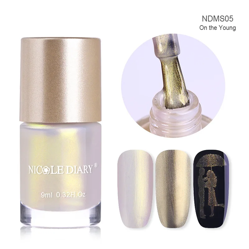 

9ml Pearl Rainbow Nail Polish Peel-off Water-based Nail Art Varnish Lacquer Manicure Nail Art Decoration Polish