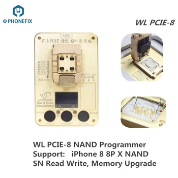 

WL PCIE 8 NAND Programmer Memory Upgrade NAND Flash IC Chip HDD Serial SN Read Write Repair Tool for iPhone 8 8P X