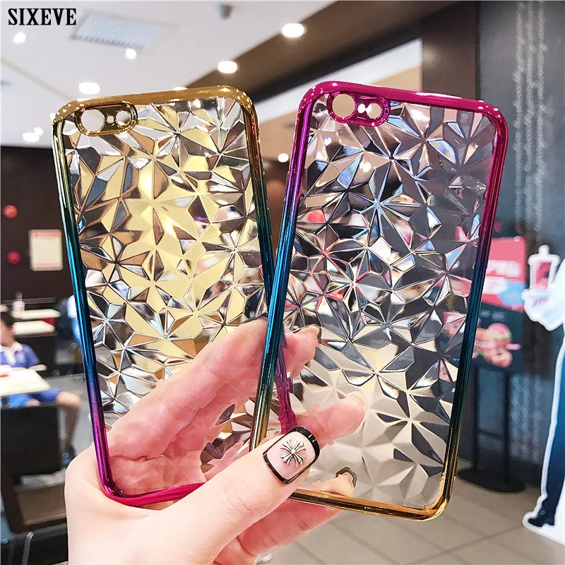 

Luxury Gradient Clear Case For iPhone XS Max X XR 6 S 6S 7 8 Plus 6Plus 7Plus 8Plus Soft Silicon Mobile Phone Back Cover Capinha