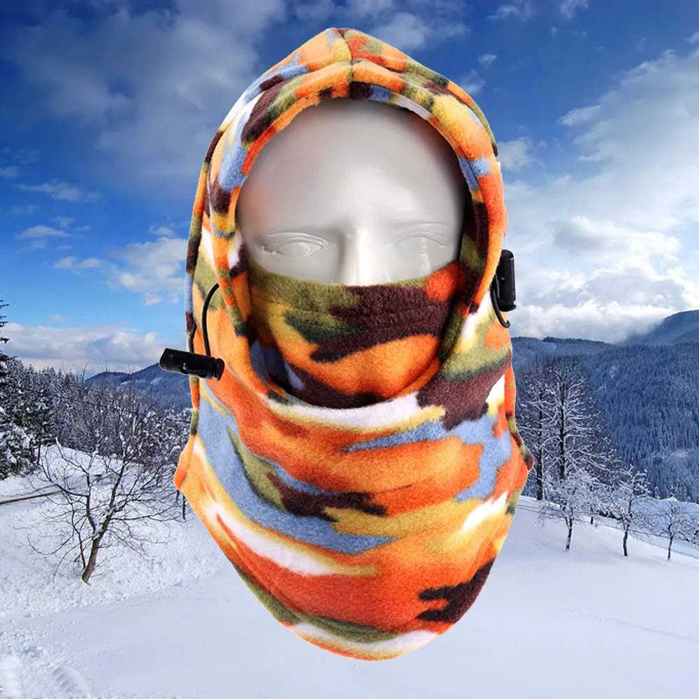 AUTO orange ATV Ski Snowboard Winter Fleece Neck Mask Cap Balaclava