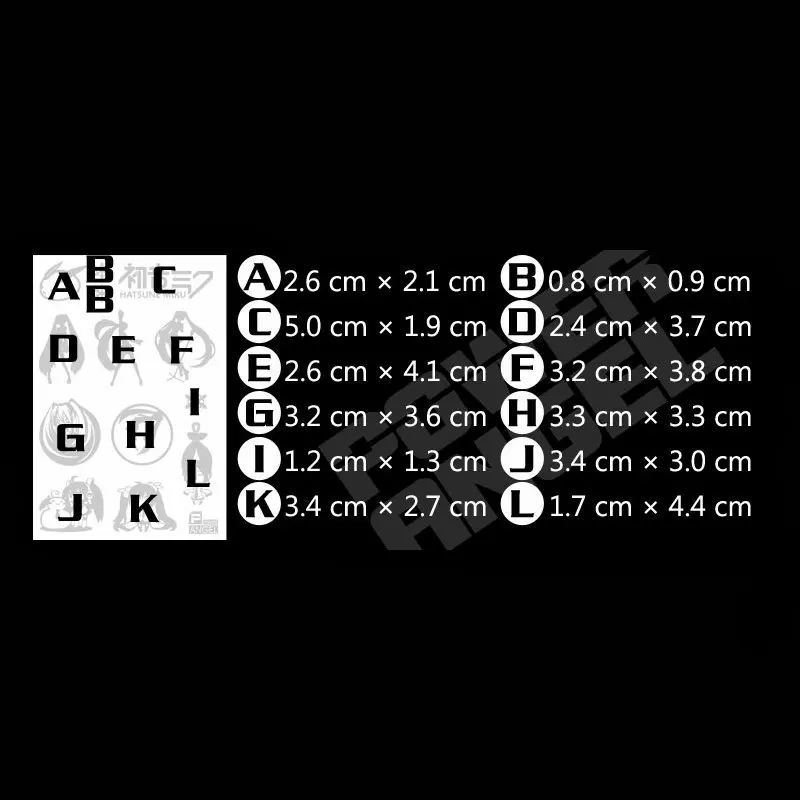 12pcs/set Anime Hatsune Miku 3D Metal Stickers Mobile Phone Sticker Laptop Sticker Car DIY Decal Stiker toy for kids