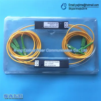 

10PCS SC APC 1X2 PLC Singlemode Fiber Optical splitter FTTH PLC SC/APC 1x2 PLC optical fiber splitter FBT Optical Coupler