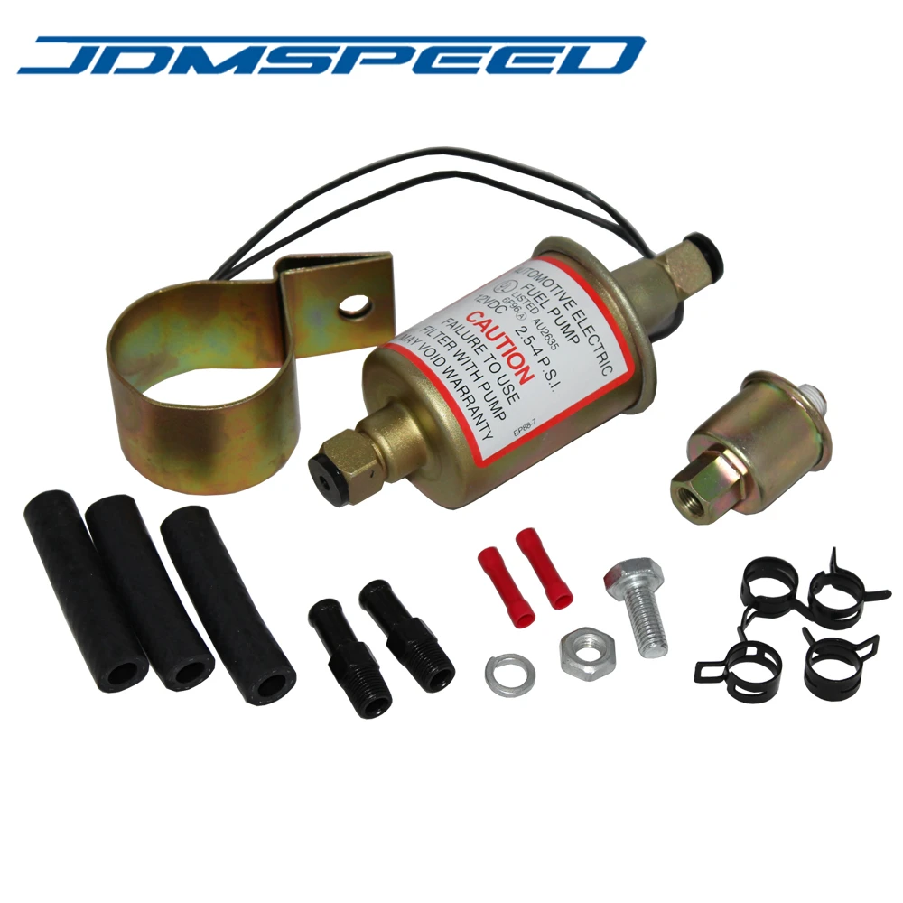 

Free Shipping-JDMSPEED UNIVERSAL ELECTRIC FUEL PUMP GAS DIESEL MARINE CARBURETED E8016S