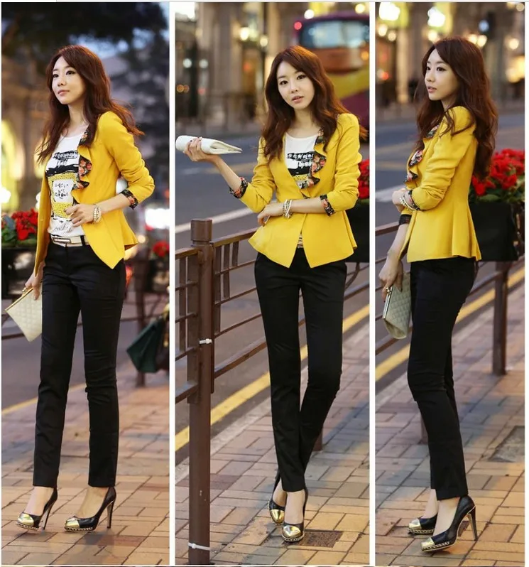 Free shipping NEW FASHION SLIM FIT STRIPED BLAZER JACKET