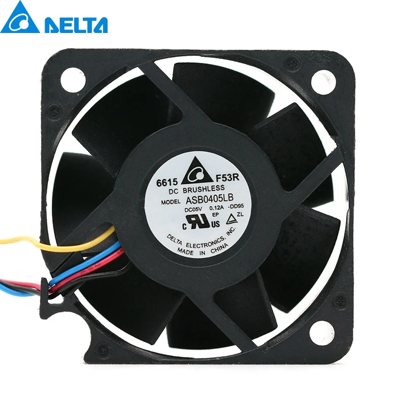 1 шт. ASB0405LB DC 5 В 0.12A 4015 40 мм 40x40x15 серверный квадратный Вентилятор охлаждения pwm 4