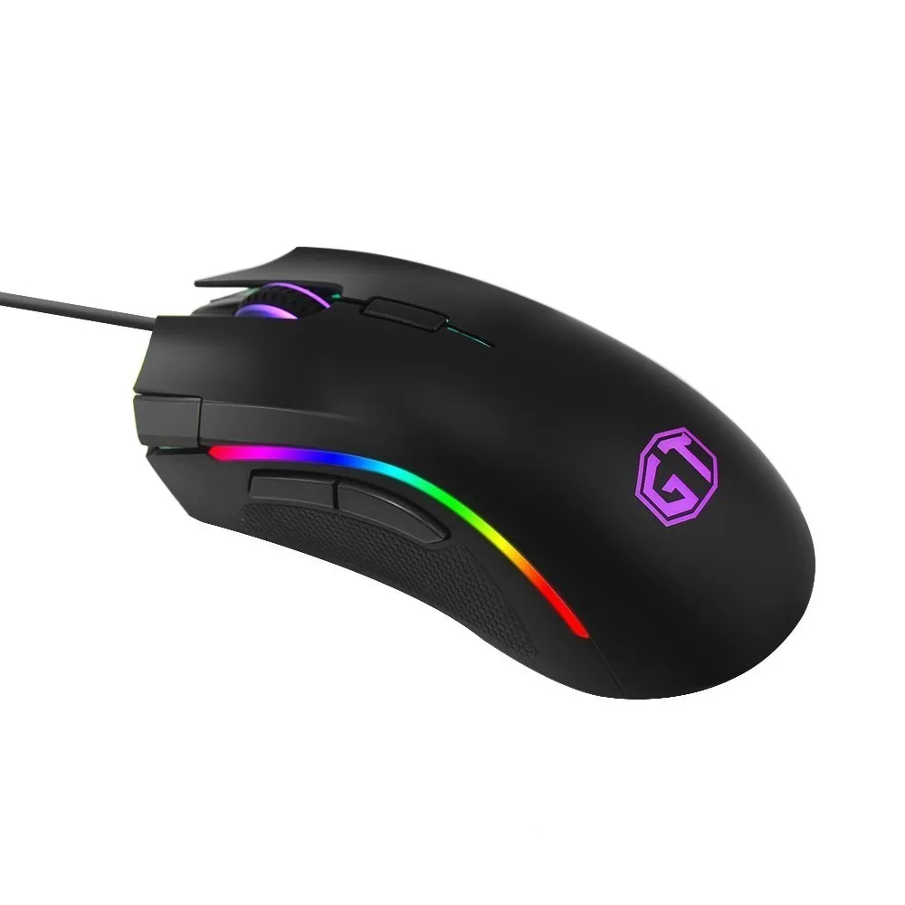 PMW3360 Delux M625 PMW3360 RGB игровая компьютерная мышь эргономичная Проводная Оптическая Usb кабель 12000 dpi для геймера PC Mause с огненным ключом для ноутбука - Цвет: PMW3360