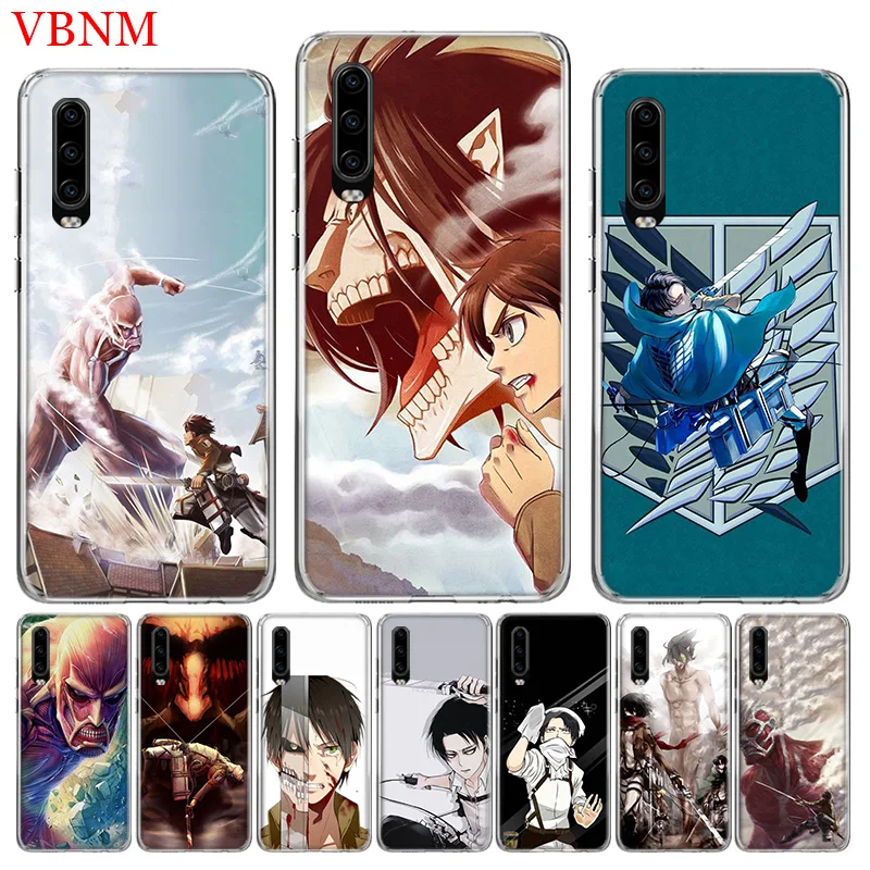 Shingeki No Kyojin Аниме силиконовый чехол для телефона huawei mate 10 20 Pro Lite 20X S RS Y5 Y6 Y7 Y9 2019 Prime