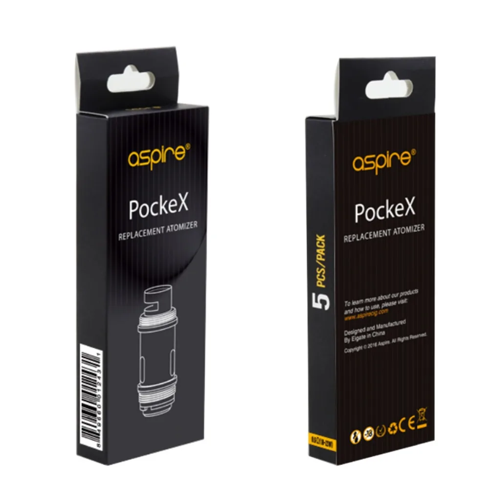 Оригинал Aspire PockeX Карман AIO Бак Катушки Распылитель Ядро 0.6Ohm Электронная Сигарета