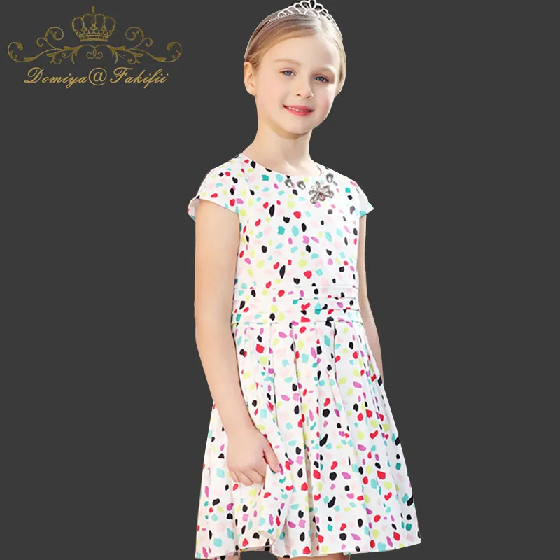 Vestidos Girls Summer Dress 2018 Brand Polka Dot Print Princess Dress Children Costume for Kid Clothes Flamingo Baby Dress 2-14T Vestidos Girls Summer Dress 2018 Brand Polka Dot Print Princess Dress Children Costume for Kid Clothes Flamingo Baby Dress 2-14T