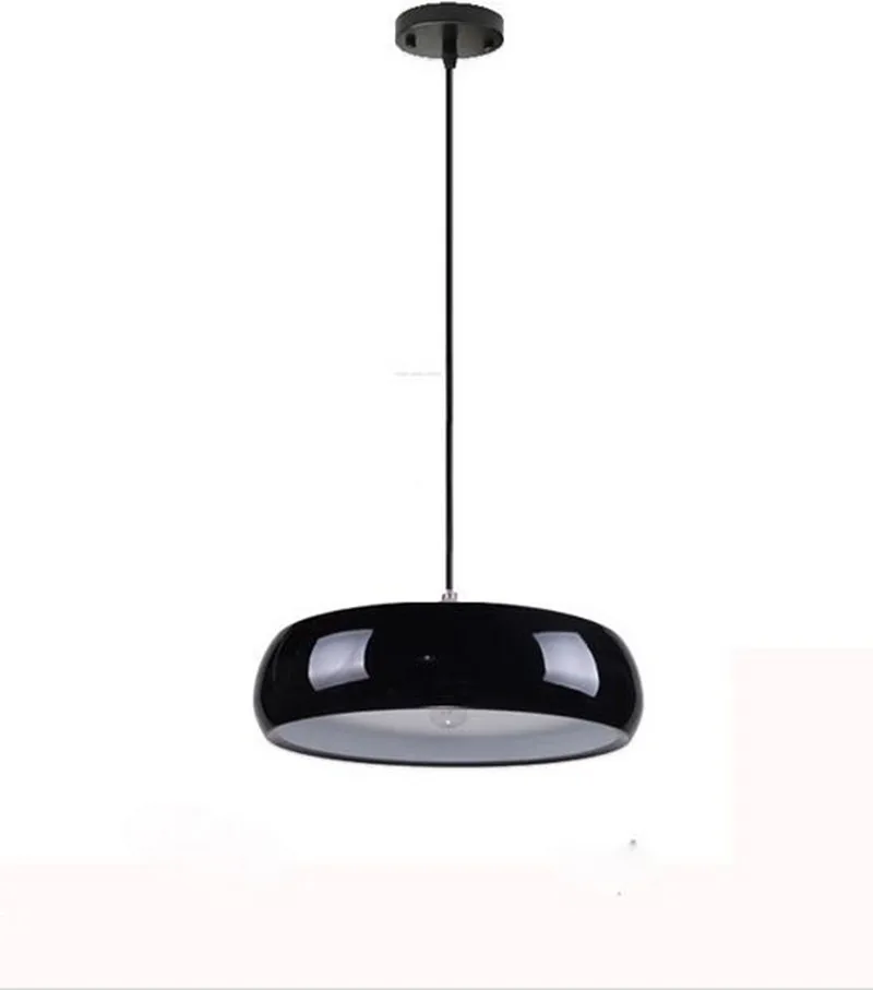 

modern brief drum shape black/white dining room pendent lamp bar decoration iron E27 light fixture N1248