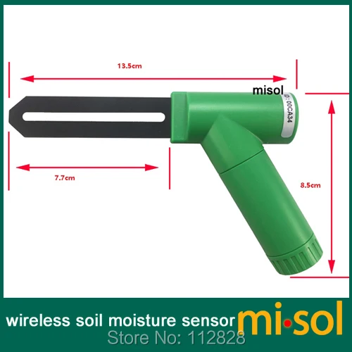 MISOL/1 блок влажности почвы монитор беспроводные питание от батарейки, беспроводная влажность почвы с дисплеем