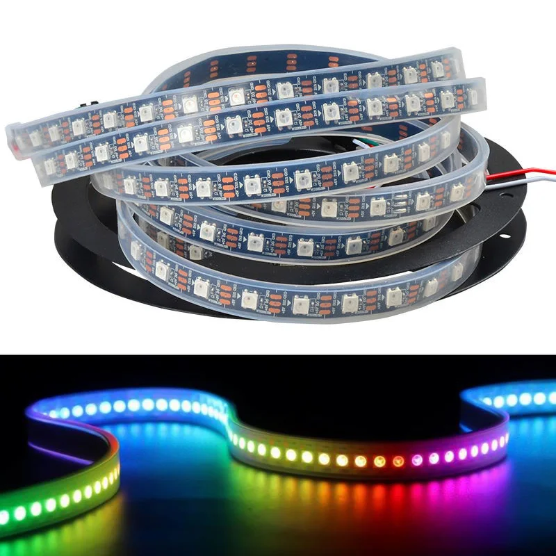 Светодиодный ленточный светильник WS2812 IC 5 метров 5050 RGB 30/60/144 светодиодный/м