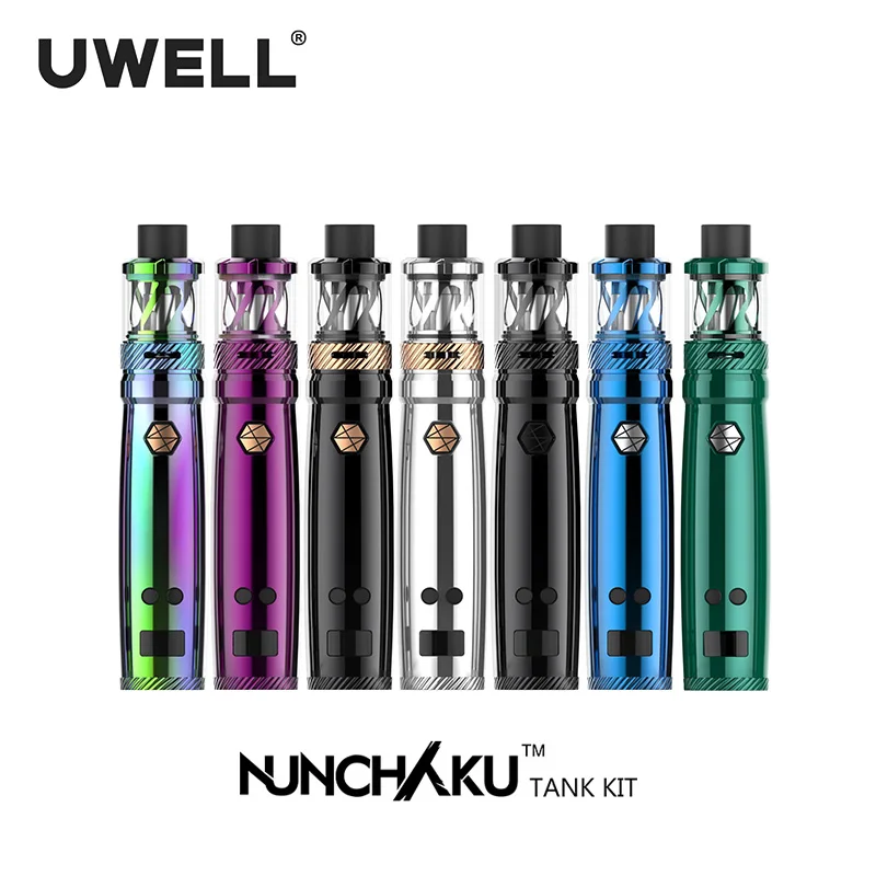 UWELL NUNCHAKU Vape Kit 5-80W 2ml/5ml Tank Atomizer 18650 Battery Or USB Charge Electronic Cigarette Kit UWELL NUNCHAKU Vape Kit 5-80W 2ml/5ml Tank Atomizer 18650 Battery Or USB Charge Electronic Cigarette Kit