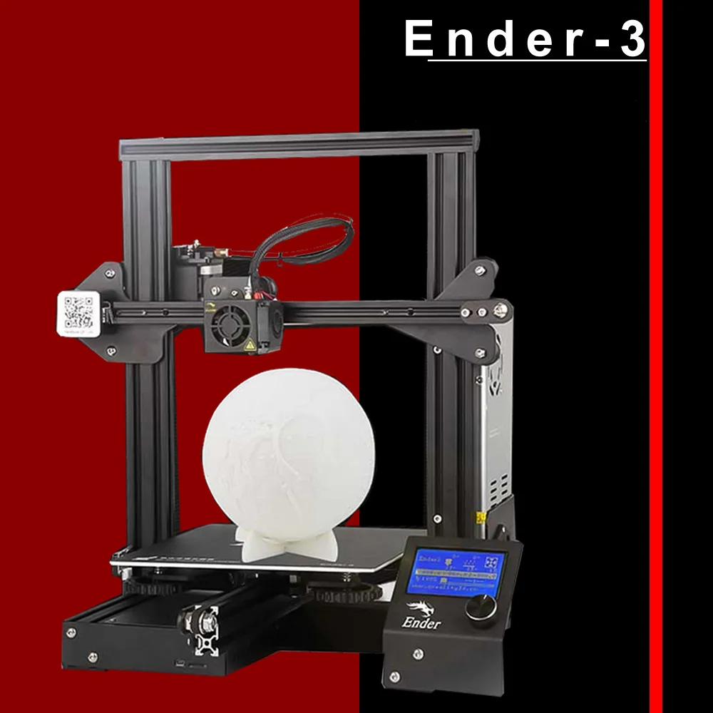 

Creality 3D Ender-3 3D Printer High-precision DIY Kit Self-assemble with Resume Printing Function Add 1KG Filament Optional