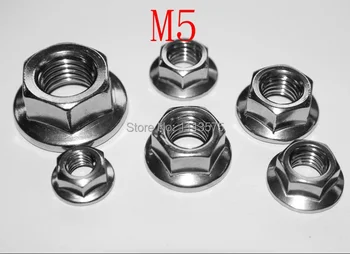 

M5,5mm,304 stainless steel flange nut,nuts and bolts,fasterner,lock nut,lock hex flange nut hardwar
