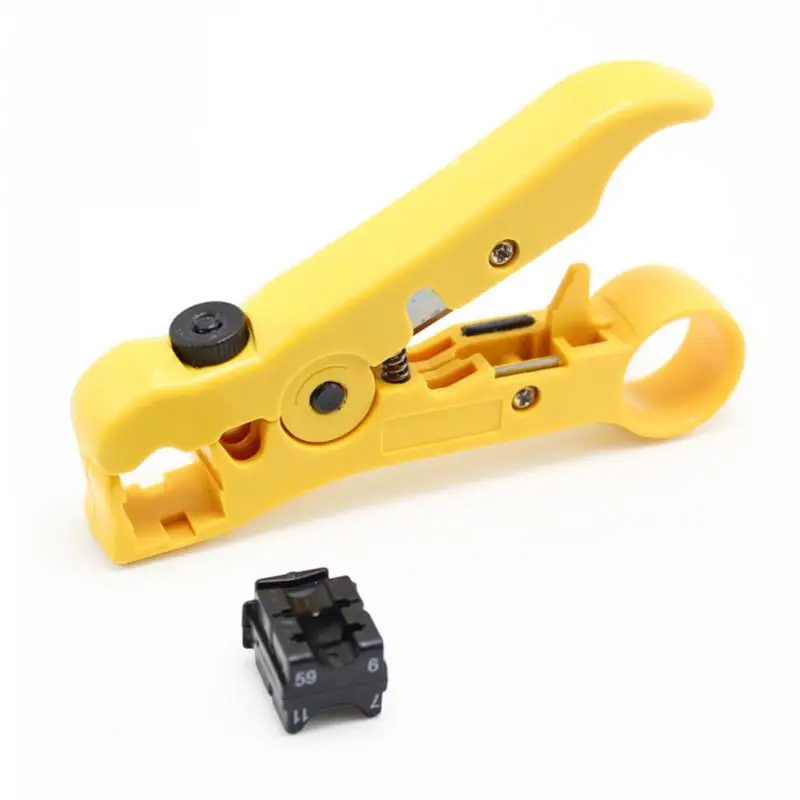 2019 new Rotary Coax Coaxial Cable Wire Cutter Stripping Tool RG59 RG6