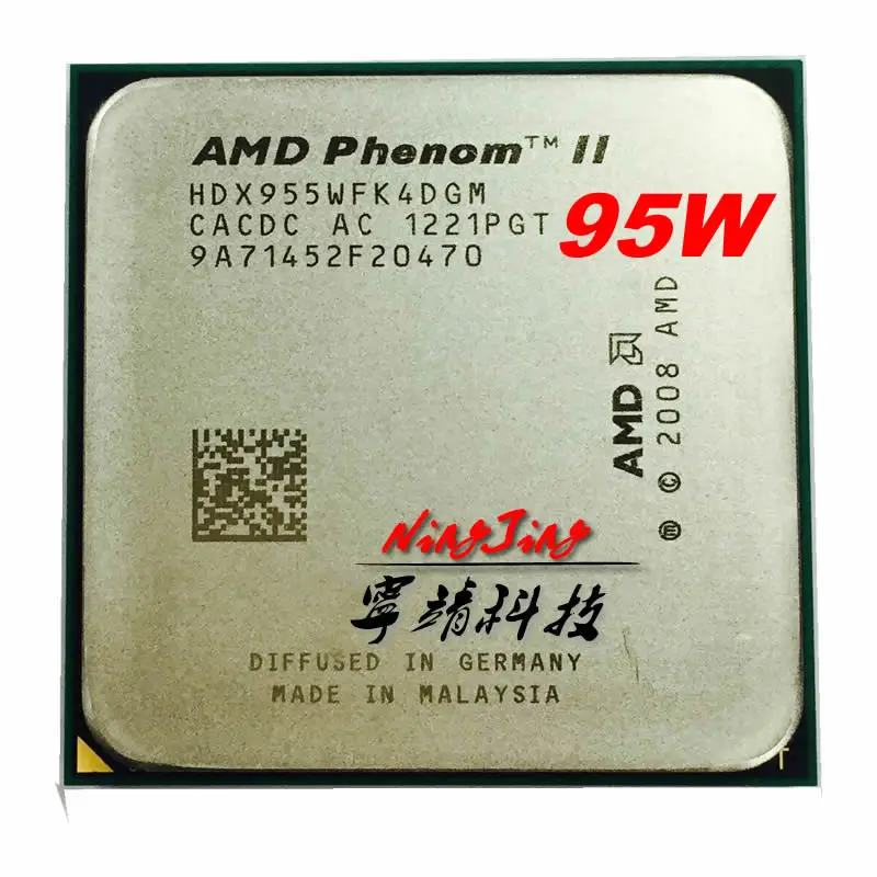 Четырехъядерный процессор AMD Phenom II X4 955 3,2 ГГц 95 Вт, HDX955WFK4DGM/HDX955WFK4DGI Socket AM3