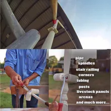 1 шт. многофункциональные DIY малярные роликовые кисти рулон все двойной малярный ролик помогает окрашивать ограждения полюсов и углов двойной малярный ролик@ 40