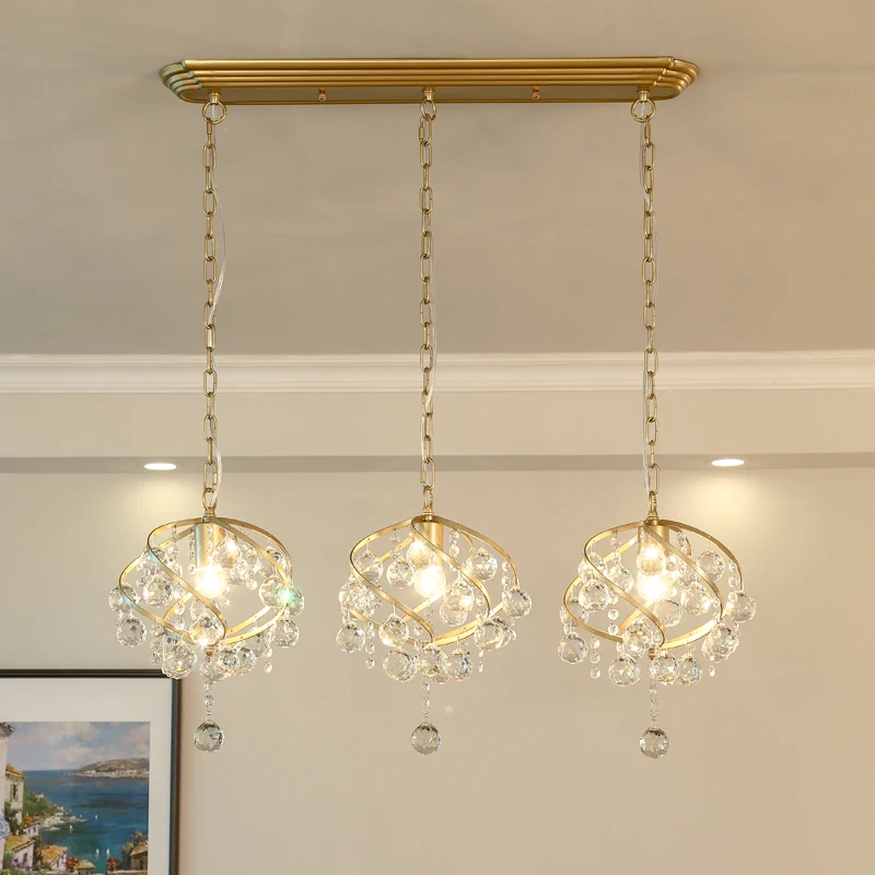 

American minimalist Crystal hanglamp pendant lights lamps led lights for home nordic pendant light fixtures loft style hanging