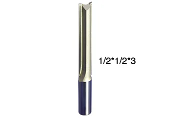 

1Pc Double Flute Straight Cutting CNC Router Bit Flush Trim bit Mill Cutter Slot Carving Tool New Arrival