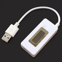 Mini Digital Display LCD USB Charger Capacity Current Voltage Tester Meter For Cell Phone Power Bank Show Clearly