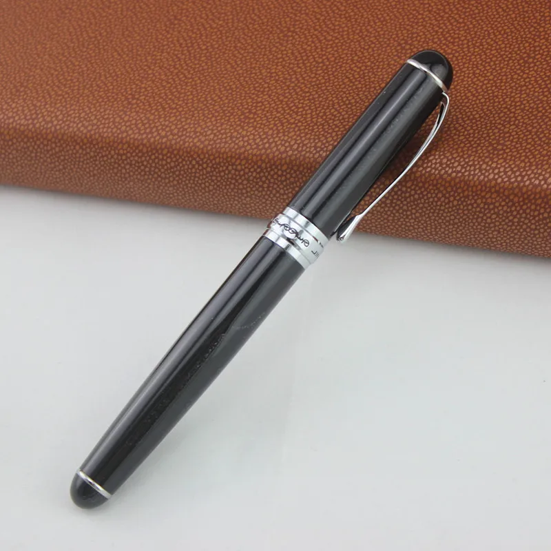 Элитный бренд Jinhao X750 серебро Нержавеющая сталь авторучка 0,5 мм 18KGP СИБ Школа Офис имя чернил ручки подарок канцелярские