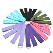 Лидер продаж, спортивный коврик для занятий йогой переносной Мат для йоги случайный Цвета ремешок регулируемый ремень для занятий фитнесом спортом В Тренажерном Зале Упражнения эластичный пояс для йоги