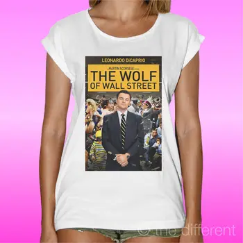 

T-SHIRT DONNA WOMAN THE WOLF OF WALL STREET FILM IDEA REGALO ROAD TO HAPPINESS Cool Casual pride t shirt men Unisex New Fashion