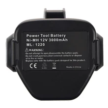 CES NOUVEAU 12 VOLT Ni-MH Batterie Pour MAKITA 3.0 Ah 1233 1234 Noir et Gris