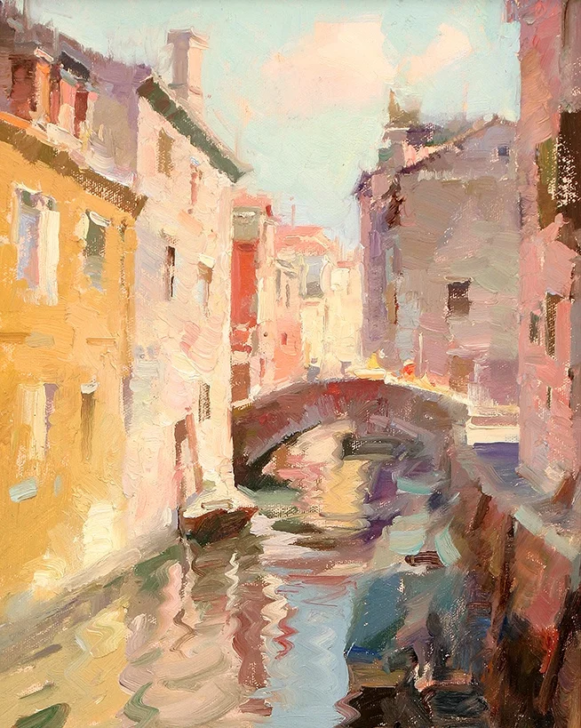 

Canvas Art Picture Print Painting Abstract Venice Landscape Oil Painting on Canvas Canvas Print Wall Art Picture for Home Decor