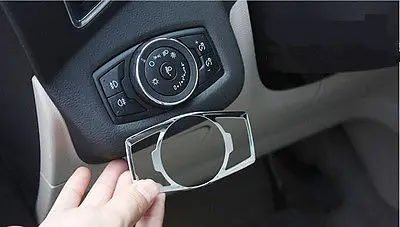 Серебристая накладка на переднюю фару автомобиля 1 шт. для Ford Explorer 2011 2012 2013 2014 2015