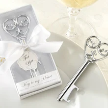 200 шт. ключ к моему сердцу просто Элегантный викторианский открывалка для бутылок Барная посуда инструмент свадьба пользу подарок белый коробочный