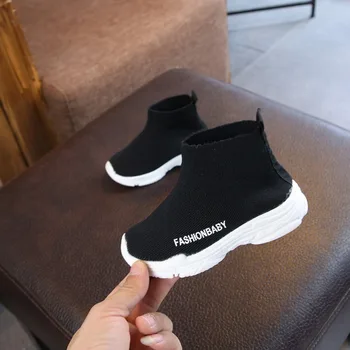 

Children Casual Shoes Girls Sneaker For Running Boys Casual Shoes Outdoor Anti-Slippery Fly Knit Kids Socks Shoe Sneaker