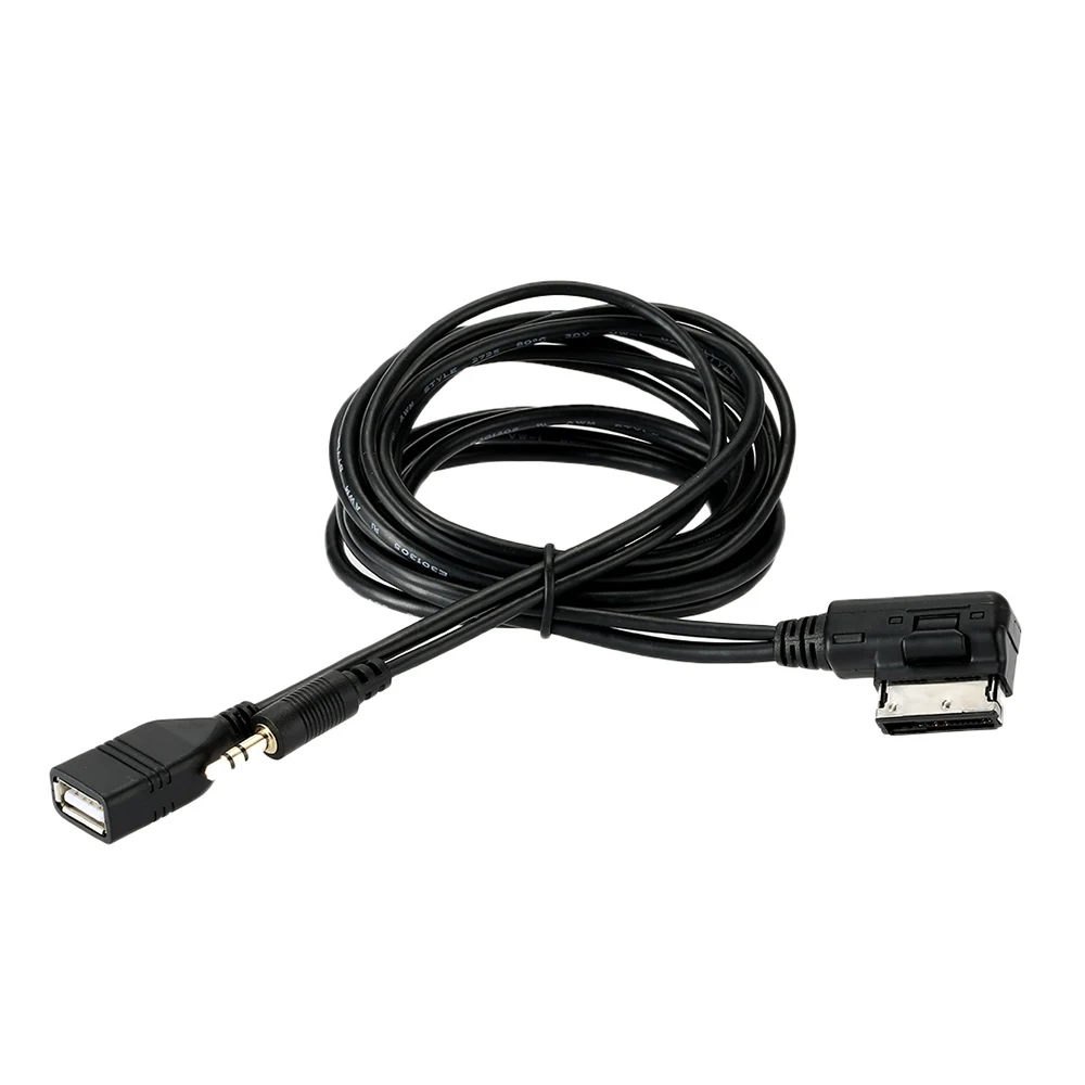 Kkmoon 3.5mm Jack Aux Mp3 Cable Car Style Music Ami Mmi Interface Usb