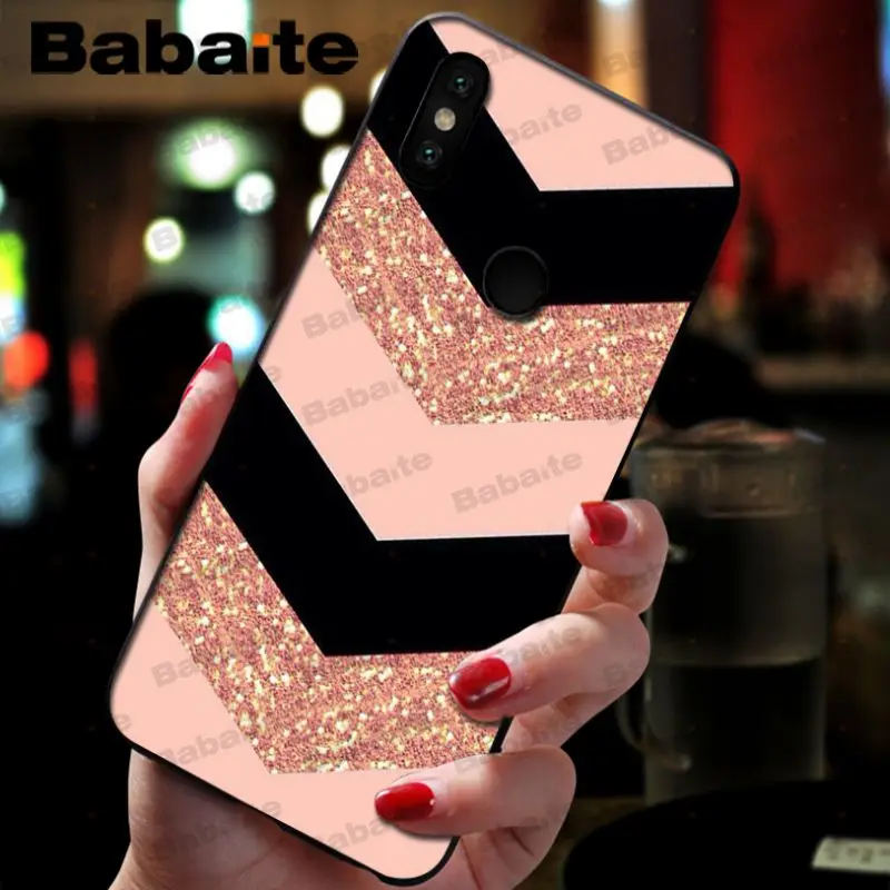 Fashion Geometric Splice Pattern Marble gold pink marble stone