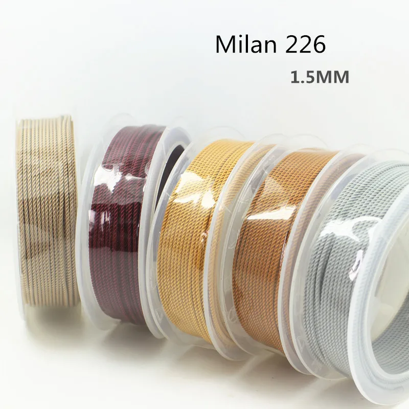 

1.5mm sky system DIY Silk thread milan cord Jewelry & packing & shoes rope Necklaces & Bracelets cords No.1~19color