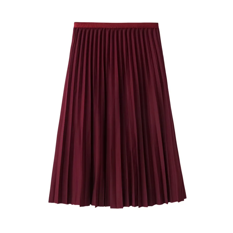 Юбка женская одежда плиссированная летняя юбка новые длинные юбки girl8882