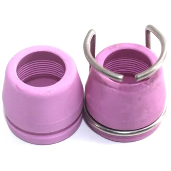 

10PCS Weiding Tools Accessories 5pcs Ceramic Shield Cups and 5pcs Guide Ring Air Plasma Cutter for AG60 Cutting Torch Consumab