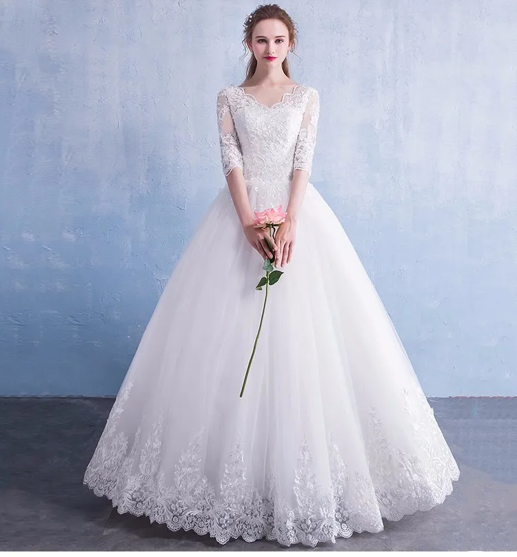 pure white wedding gowns