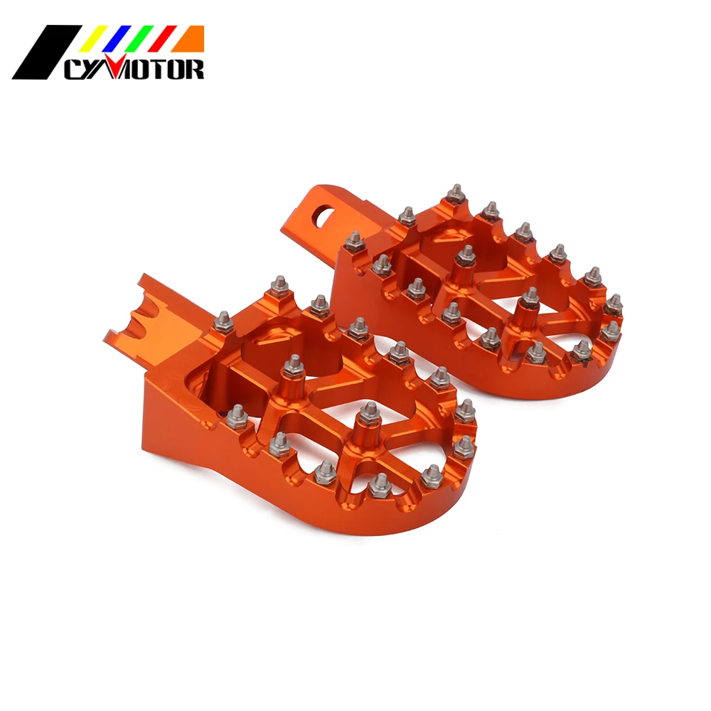 Мотоцикл CNC Подножки подножки педали Подставки для CRF XR 50 70 110 Omp Demon X WPB Orion M2R Lucky MX Thumpsta - Цвет: Оранжевый